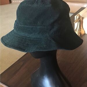 J. Crew Dark Green Corduroy Bucket Hat Size S/M Unisex